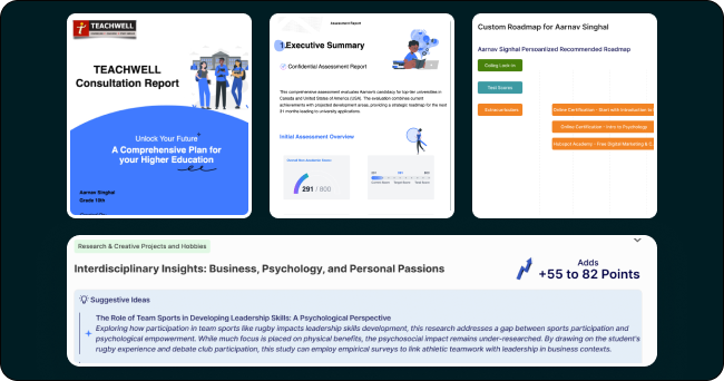 Elivio - Counselor Dashboard for student profile management